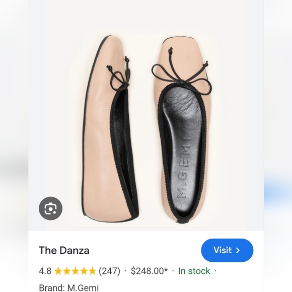 Women's M.Gemi Danza Ballet Flats size 37.5 neutral beige - Picture 8 of 8